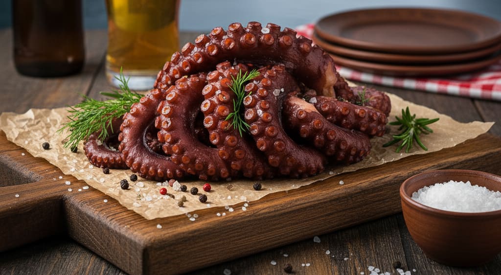Копченые щупальца кальмара