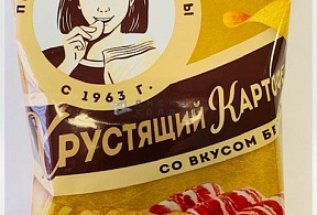 Хрустящий картофель в ломтиках 70 гр  бекон