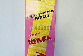 Чипсы картофельные Мультичипс со вкусом краба 100 гр      